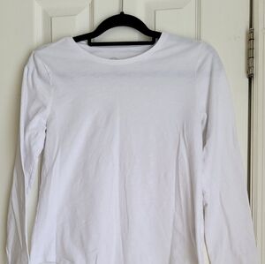 Girls Plus  White Long Sleeve TShirt
